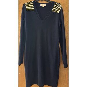 MICHAEL Michael Kors Sweater Dress w/ Gold Studs Medium